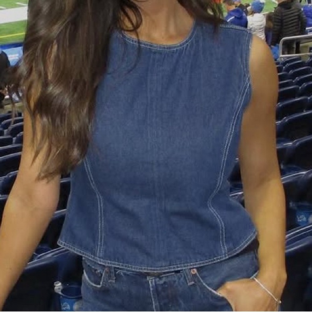Lioness Blue Denim Tank Top